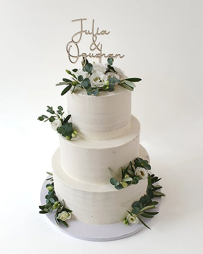 Suesse Freunde Hochzeitstorte Topper oben
