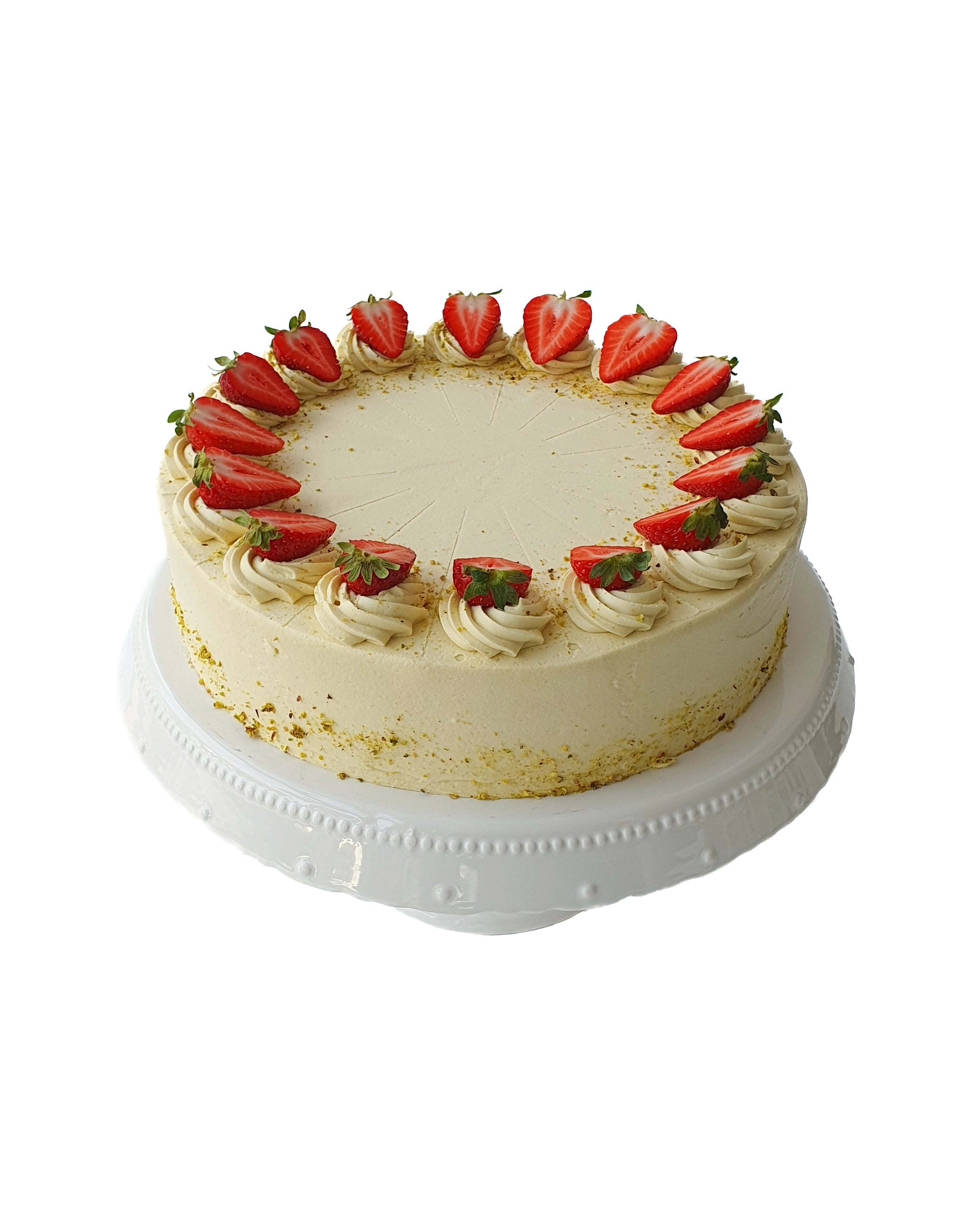 Suesse Freunde Erdbeer Pistazien Torte